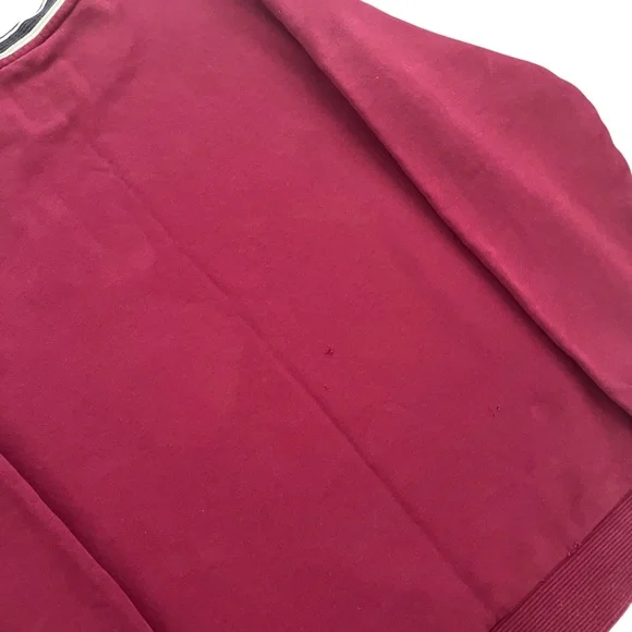 Lacoste Long Sleeve Sweater Mens M Burgundy Red Croc Crewneck Pullover Preppy - Picture 6 of 11